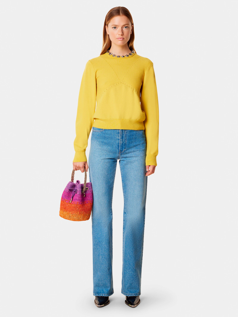 MULTICOLOR RAFFIA BASKET 4