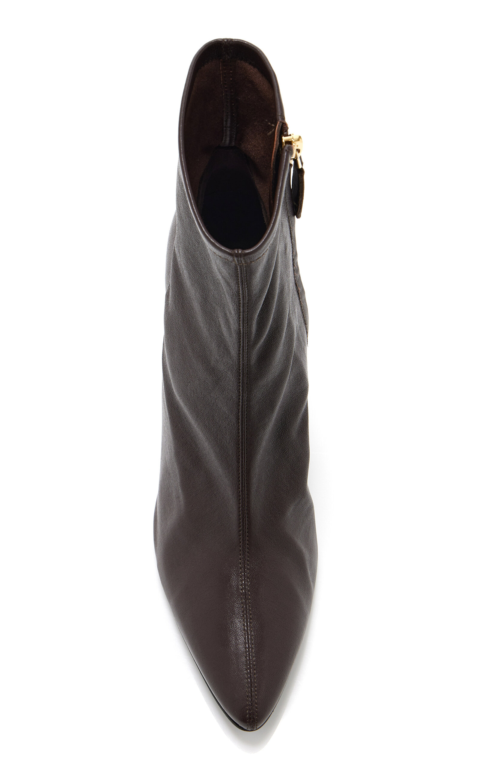Stretch Leather Ankle Boots brown - 3