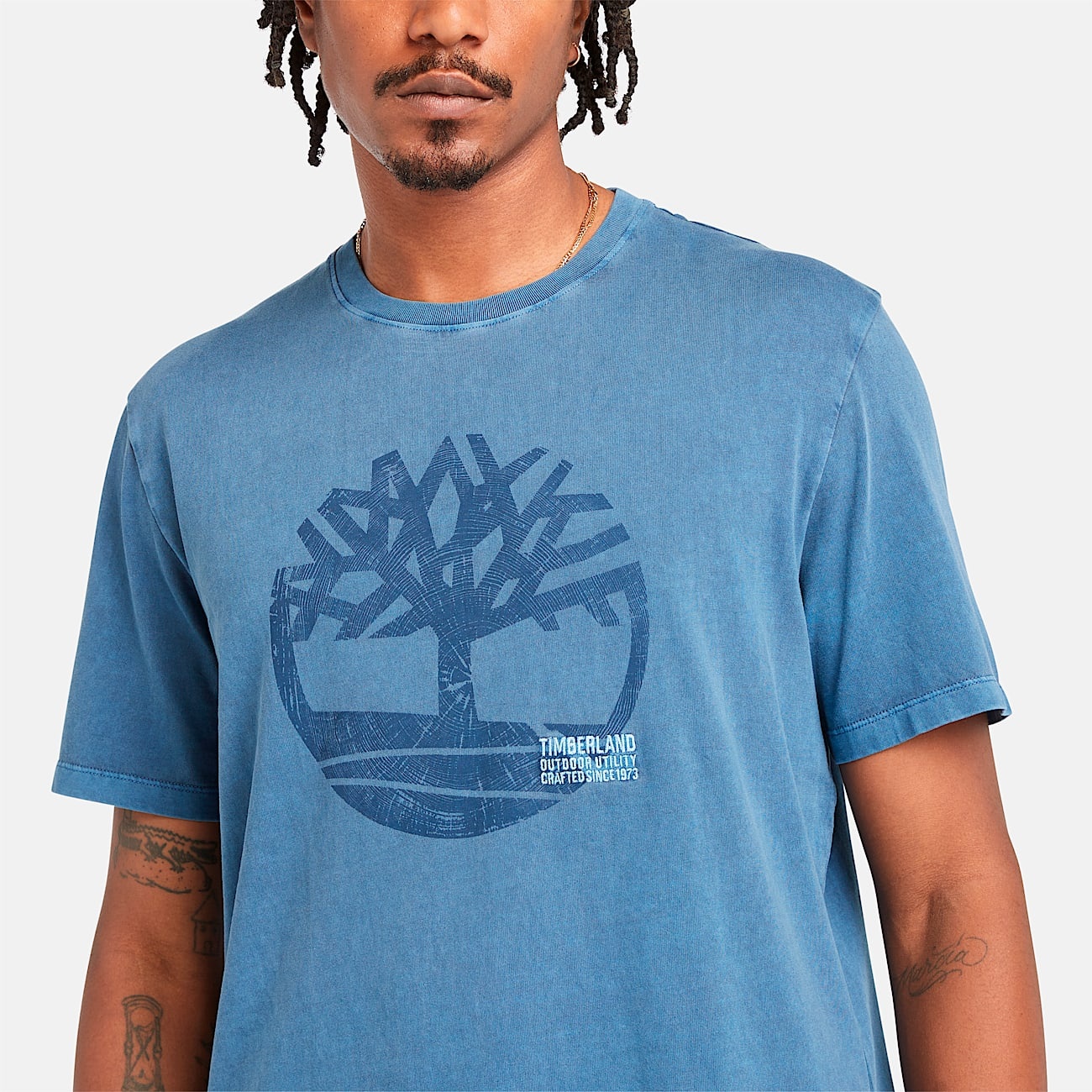 Men's Merrymack River Garment Dye Logo Graphic T-Shirt - 4
