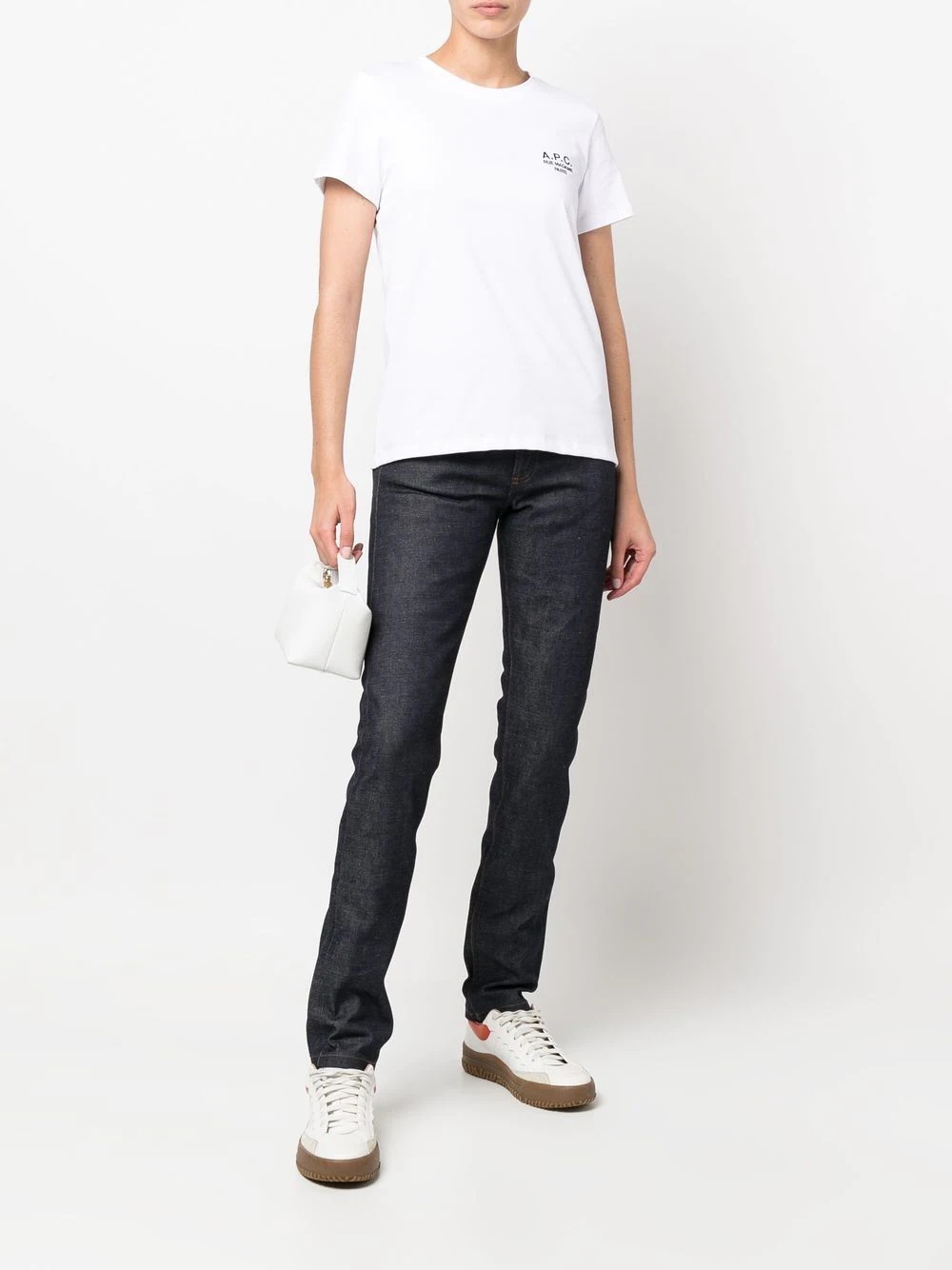 contrasting-stitch detail jeans - 3