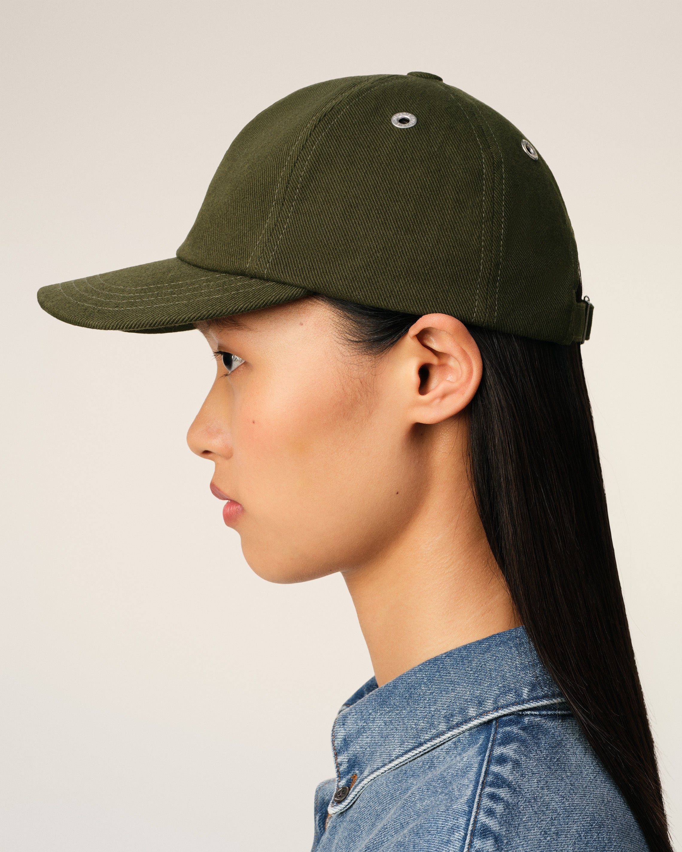 GREEN COTTON EMBOSSED AMI DE COEUR CAP - 5