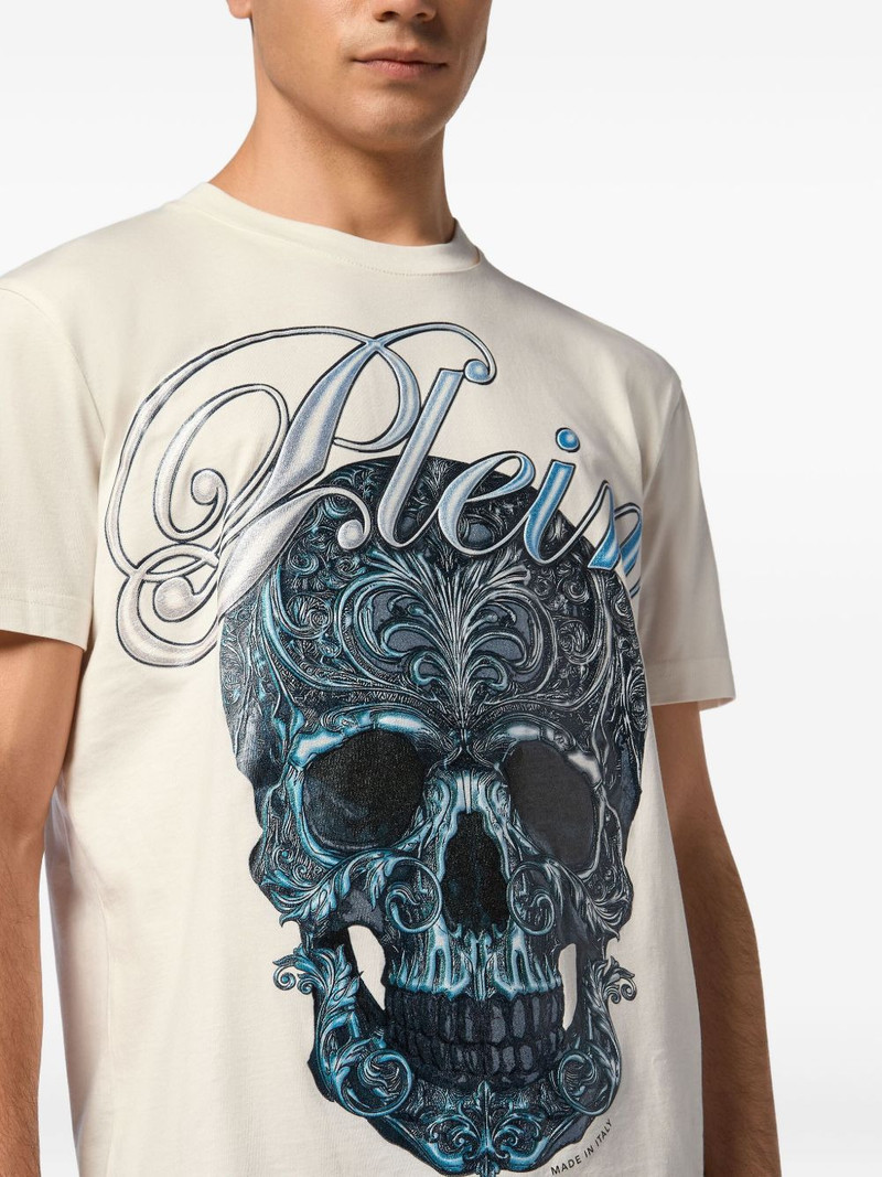 skull-print cotton T-shirt 4