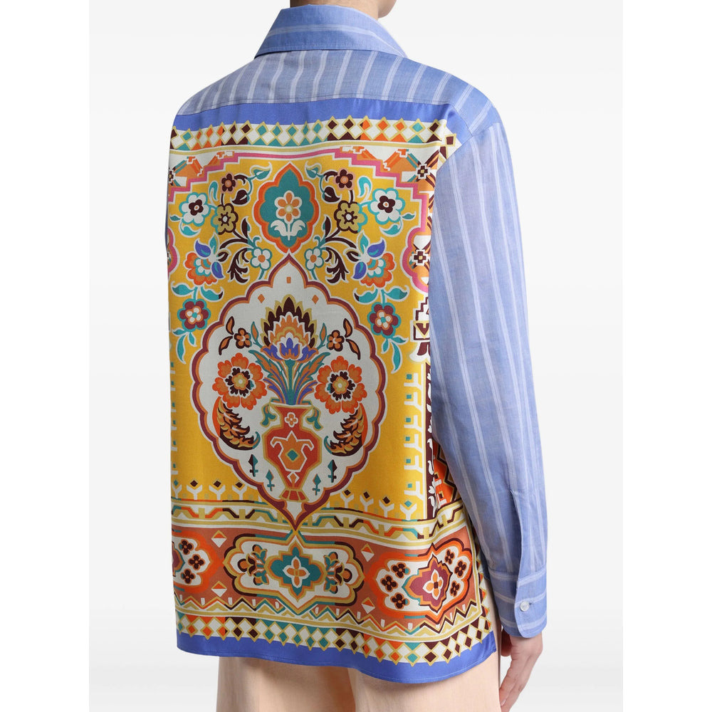 Etro Blue Tops - Shirts Women - 4