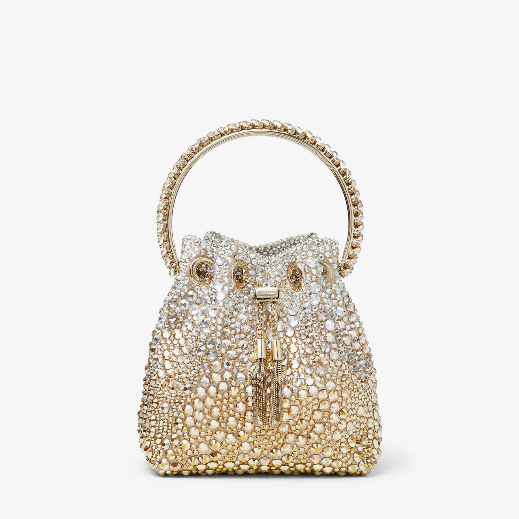 Bon Bon
Gold Satin Bag with Crystals - 1