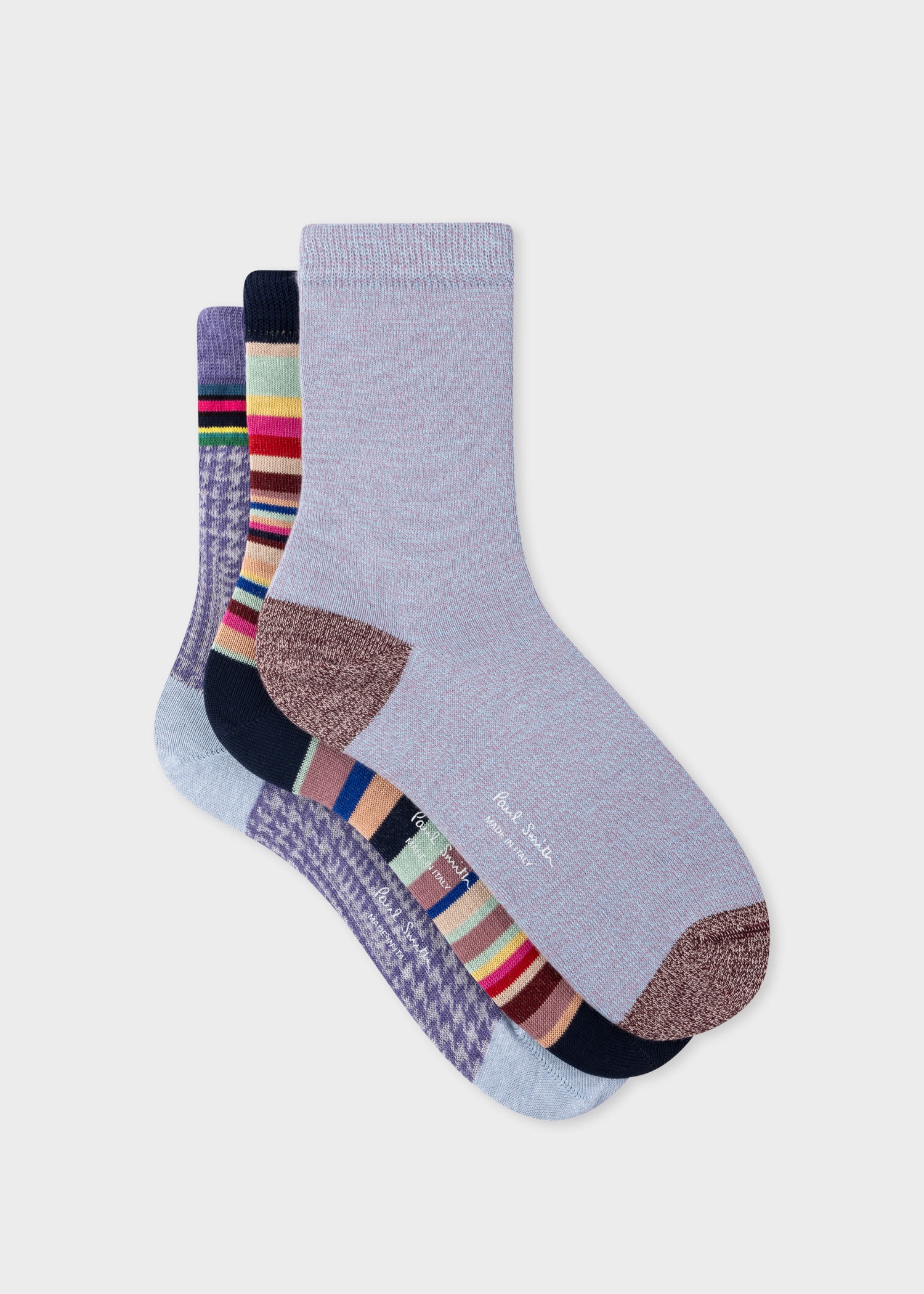 Lilac Mix Socks Three Pack - 1