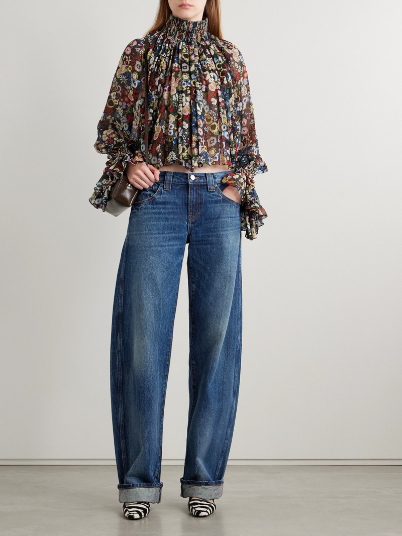 KHAITE Karo Mid-rise Barrel-leg Jeans outlook