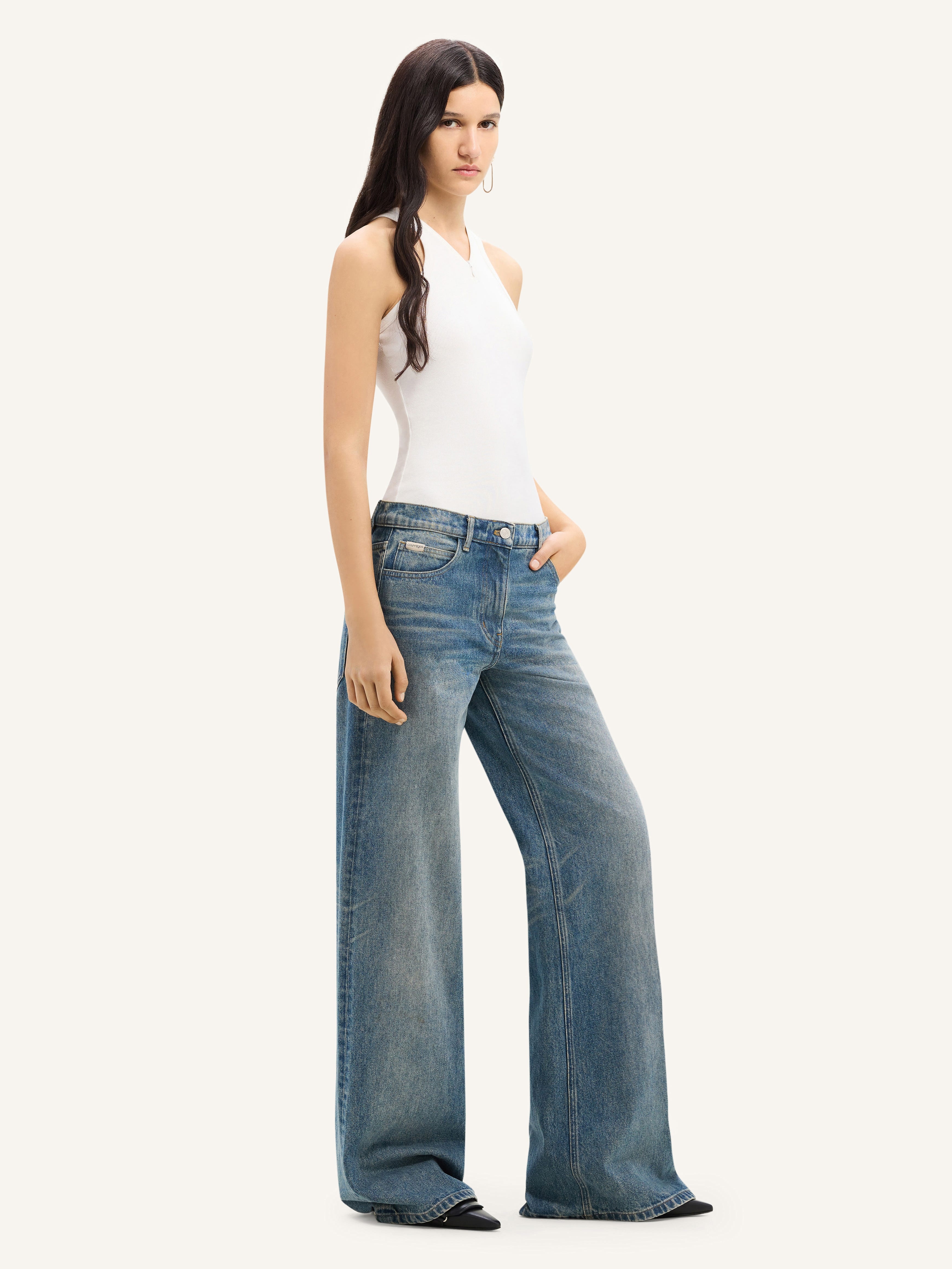HAMMER DENIM BAGGY PANTS - 3