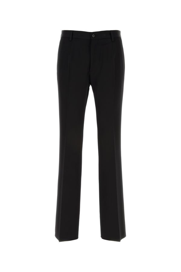 Dolce & Gabbana Man Black Wool Pant - 1