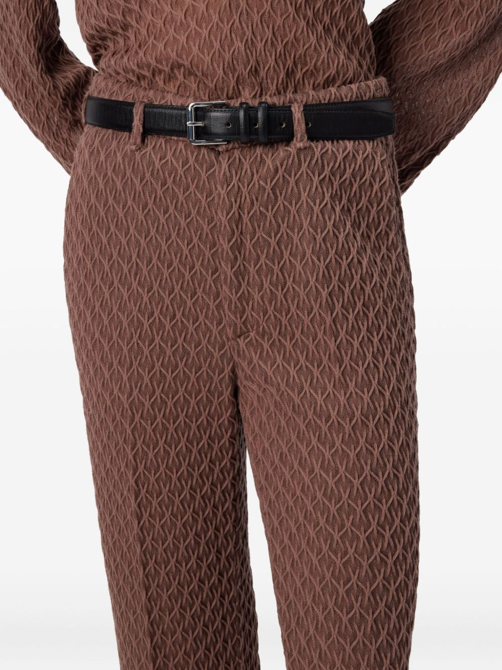 textured tailored trousers - 4