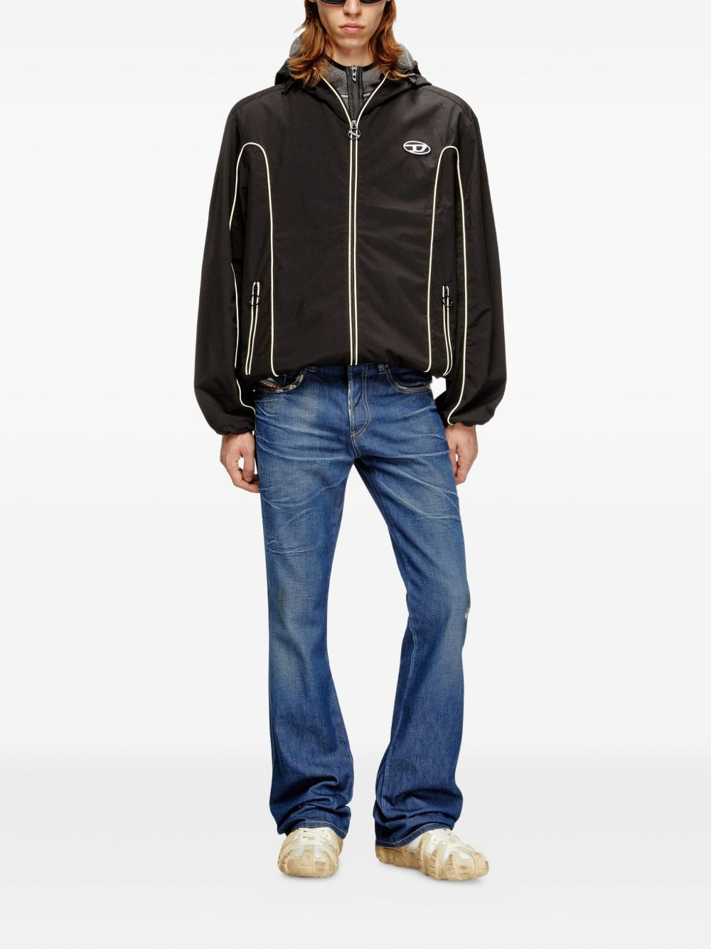 embroidered bootcut jeans - 2