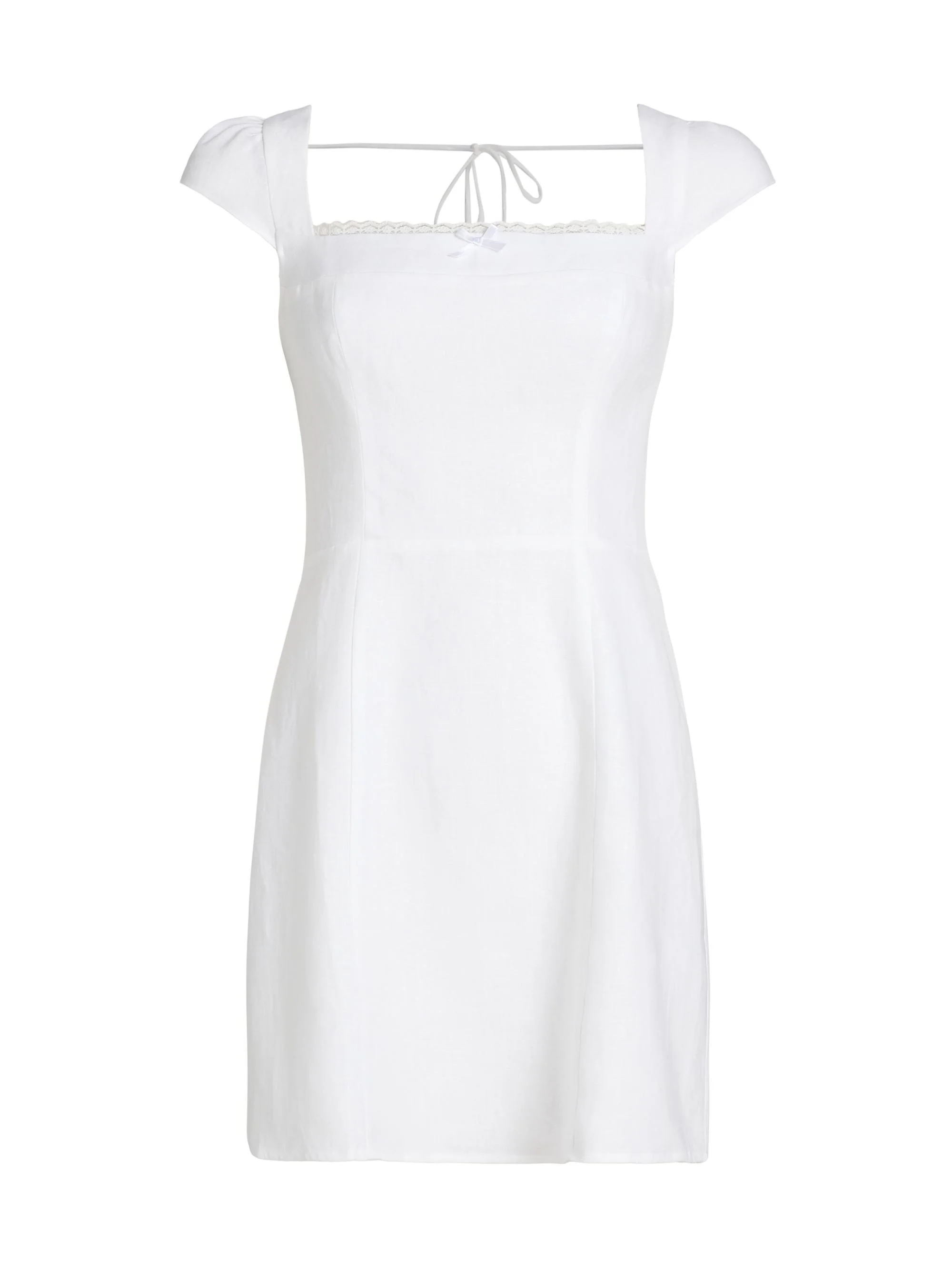 Women's Loula Linen Minidress - White - 1