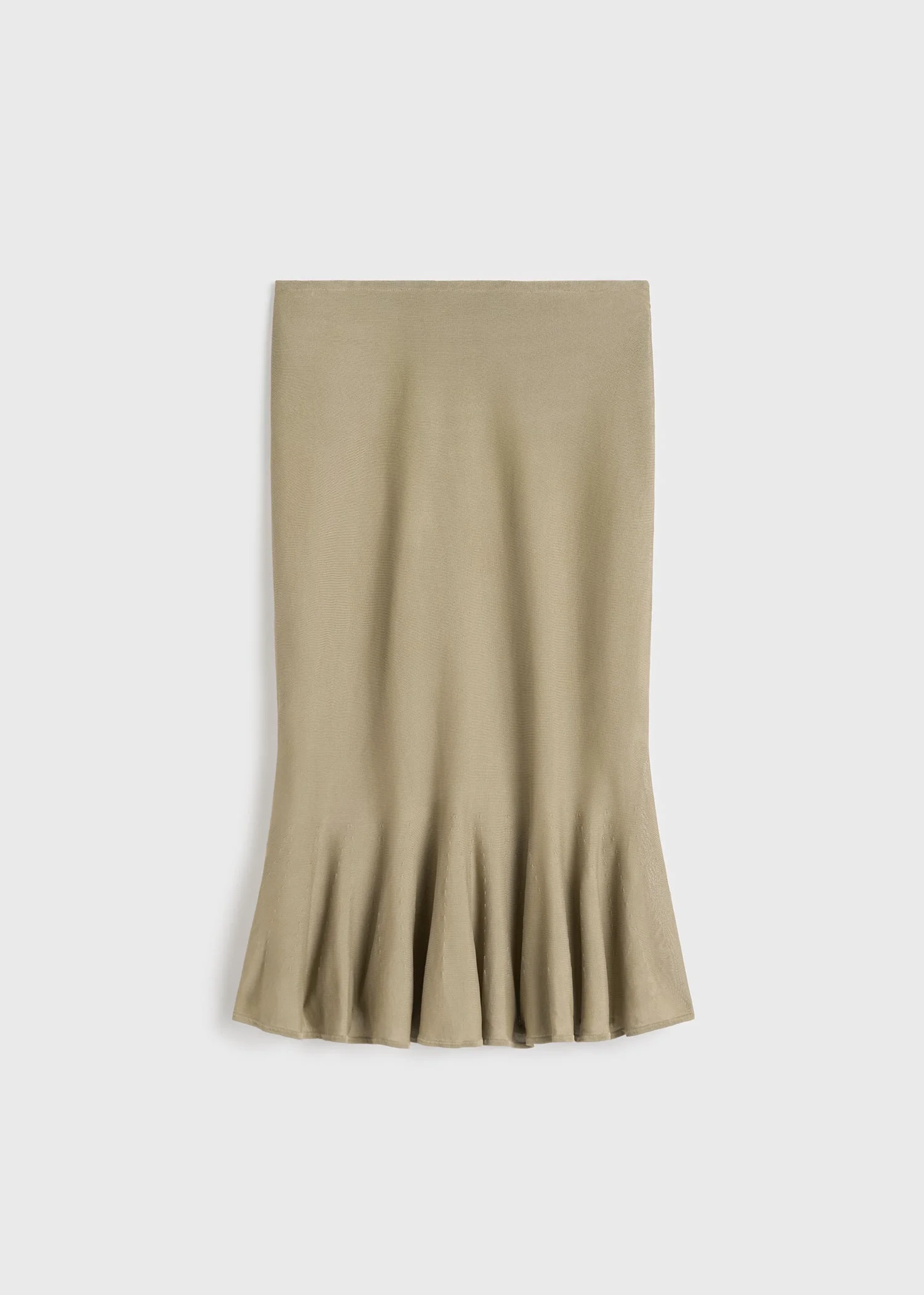 Fluted knit skirt desert - 1
