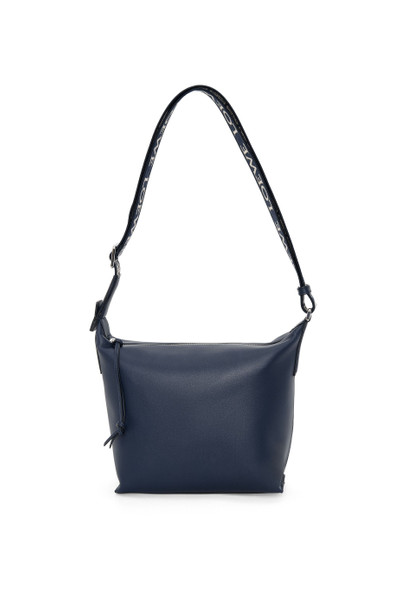 Loewe Small Cubi Crossbody bag in supple smooth calfskin and jacquard outlook
