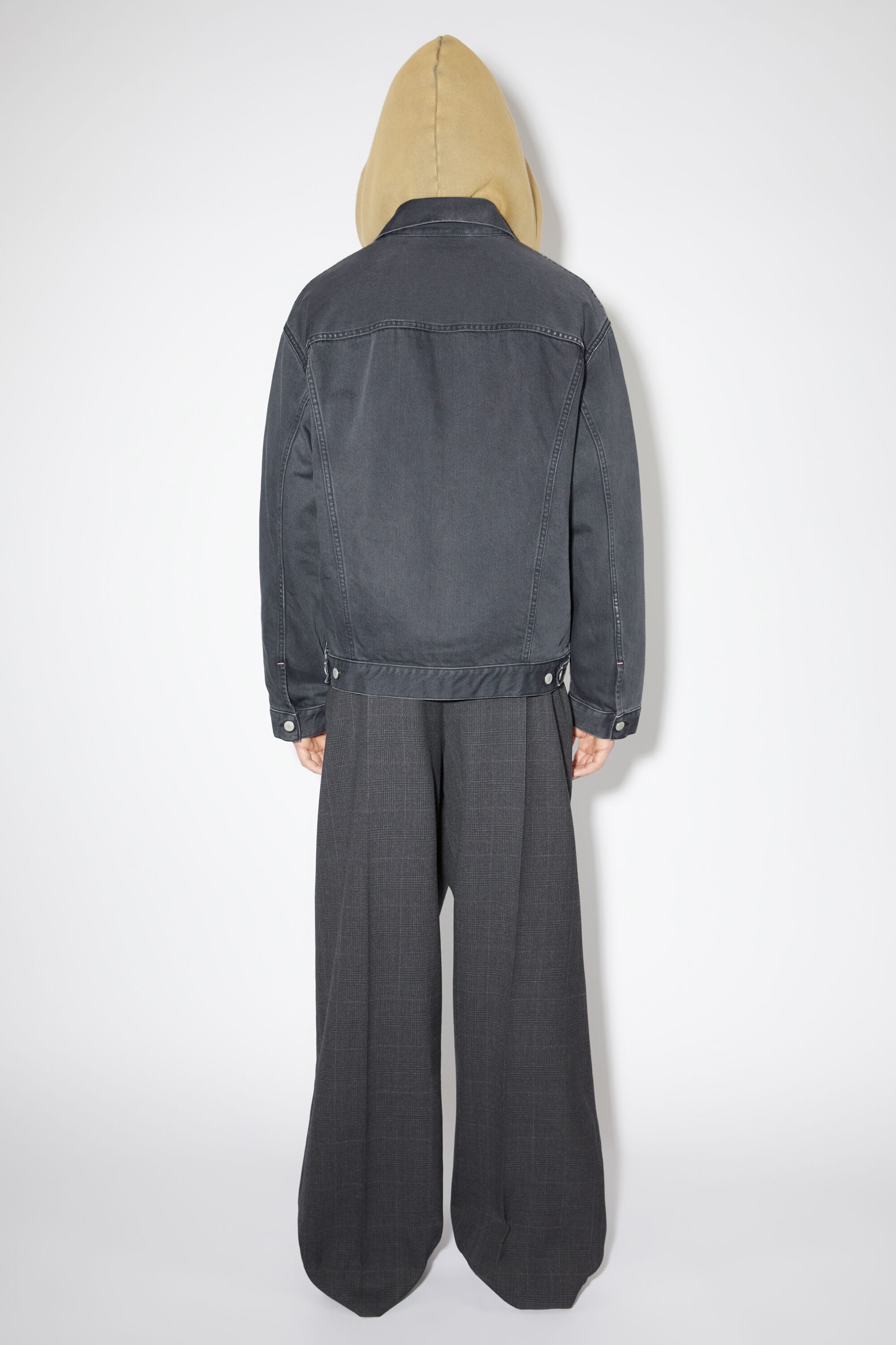Relaxed fit denim jacket - Dark grey - 3