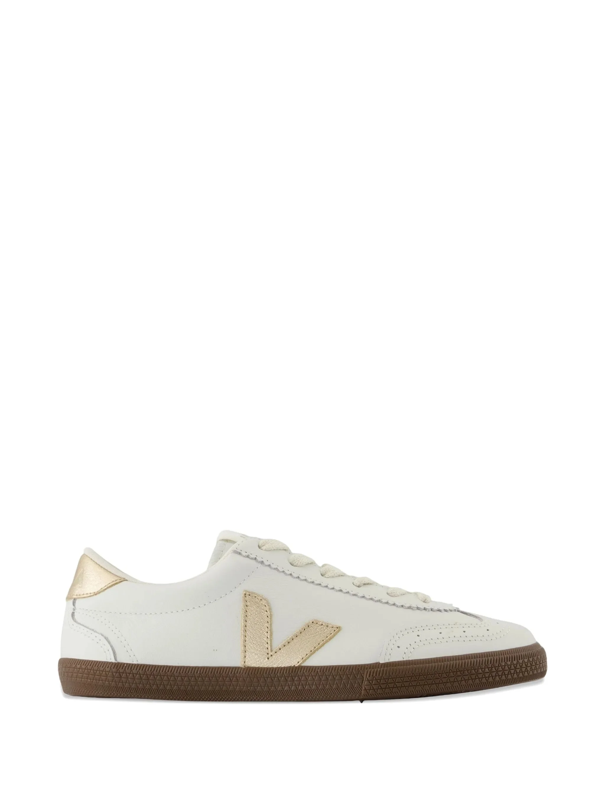 Veja Logo Appliqué Leather Sneakers - 1