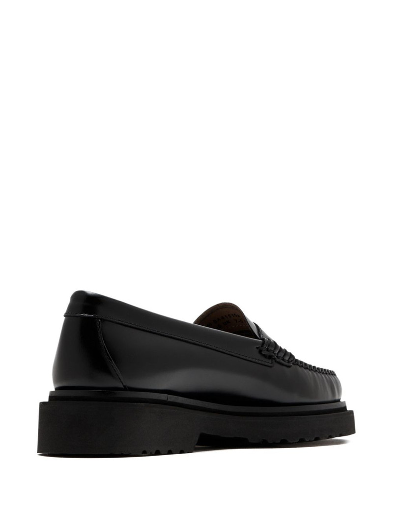 G.H.BASS leather penny loafers outlook