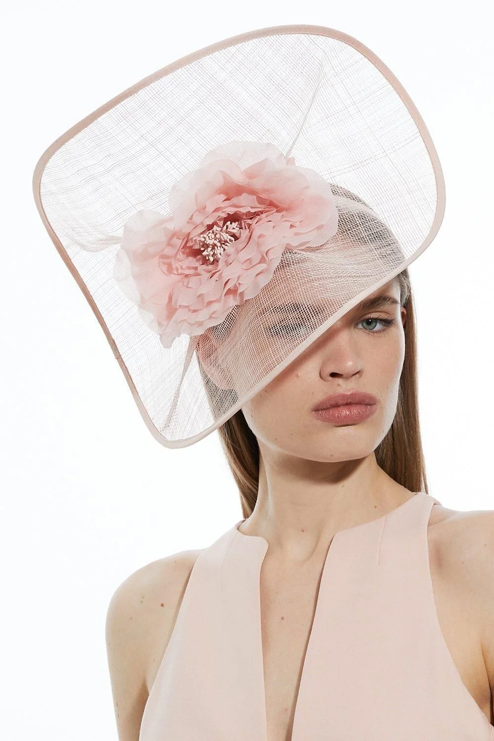 Flower Trim Headband Fascinator - 1