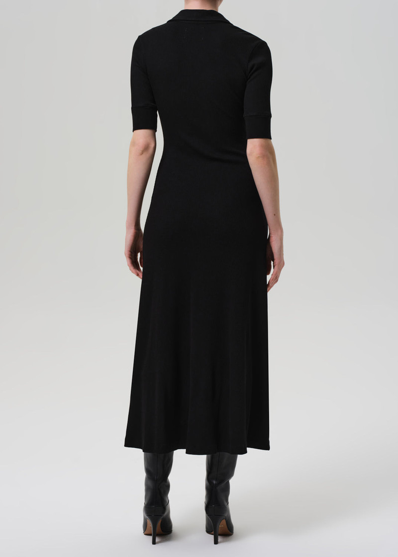 Amina Polo Dress In Black 4