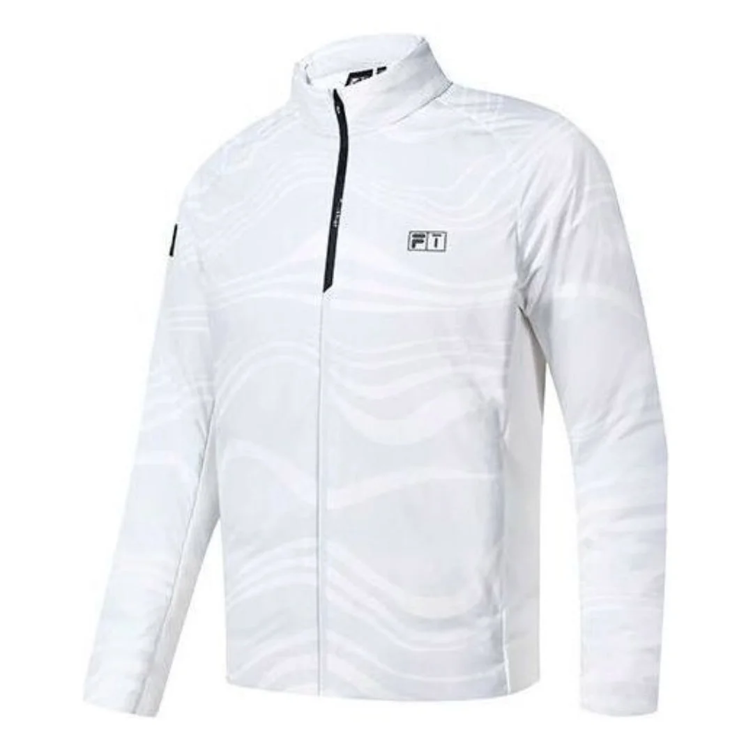FILA Lightweight Warm Golf Logo Down Jacket 'White' A11M245907F-WT - 1