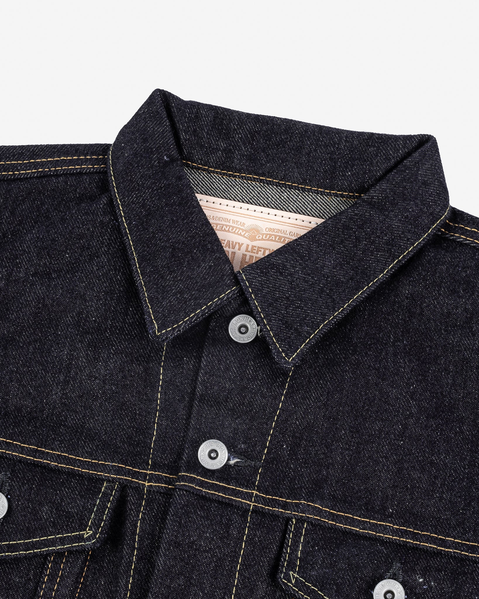IH-526L 19oz Left-Hand Twill Selvedge Denim Type III Jacket - Indigo - 6