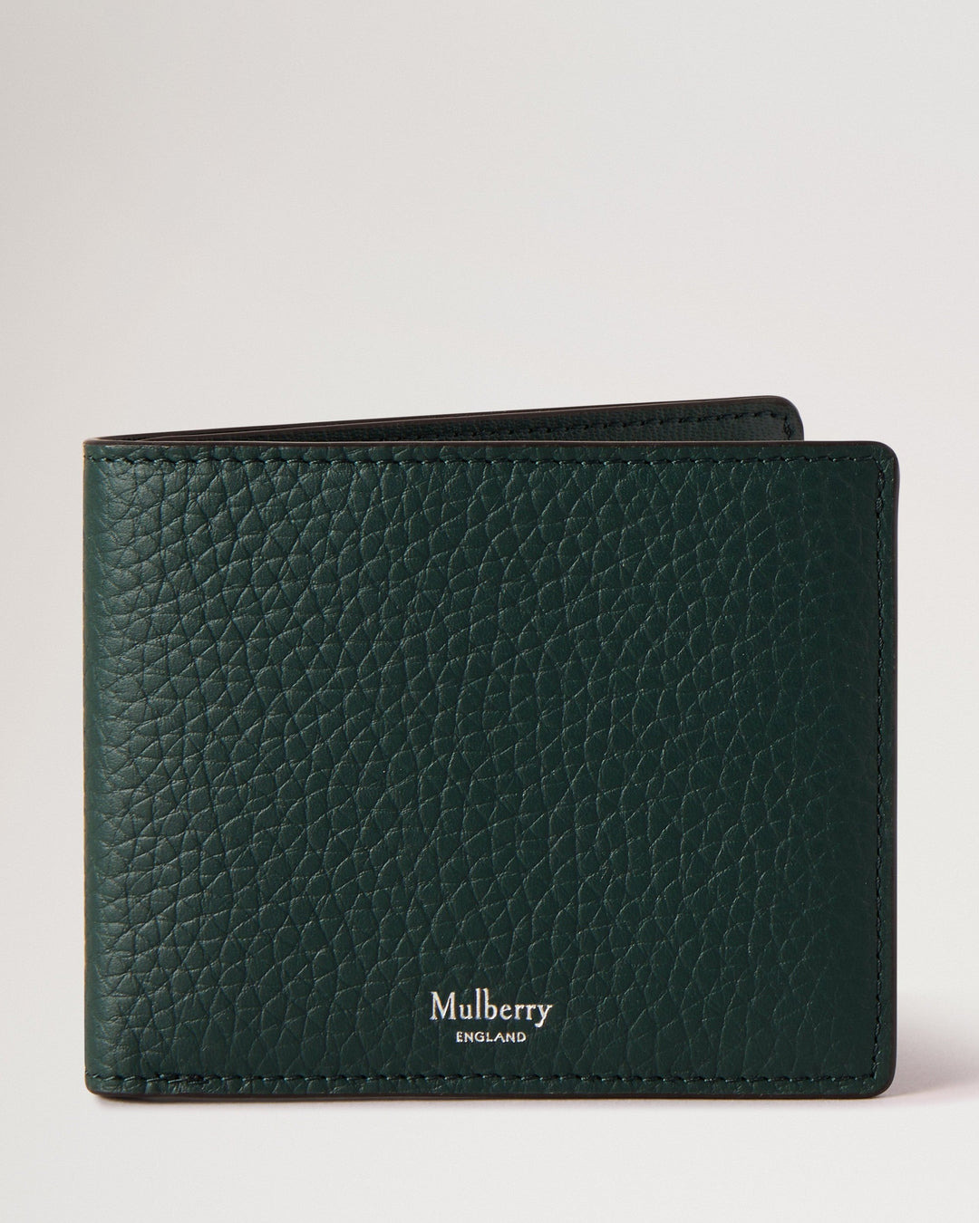 8 Card Wallet Mulberry Green Heavy Grain - 1