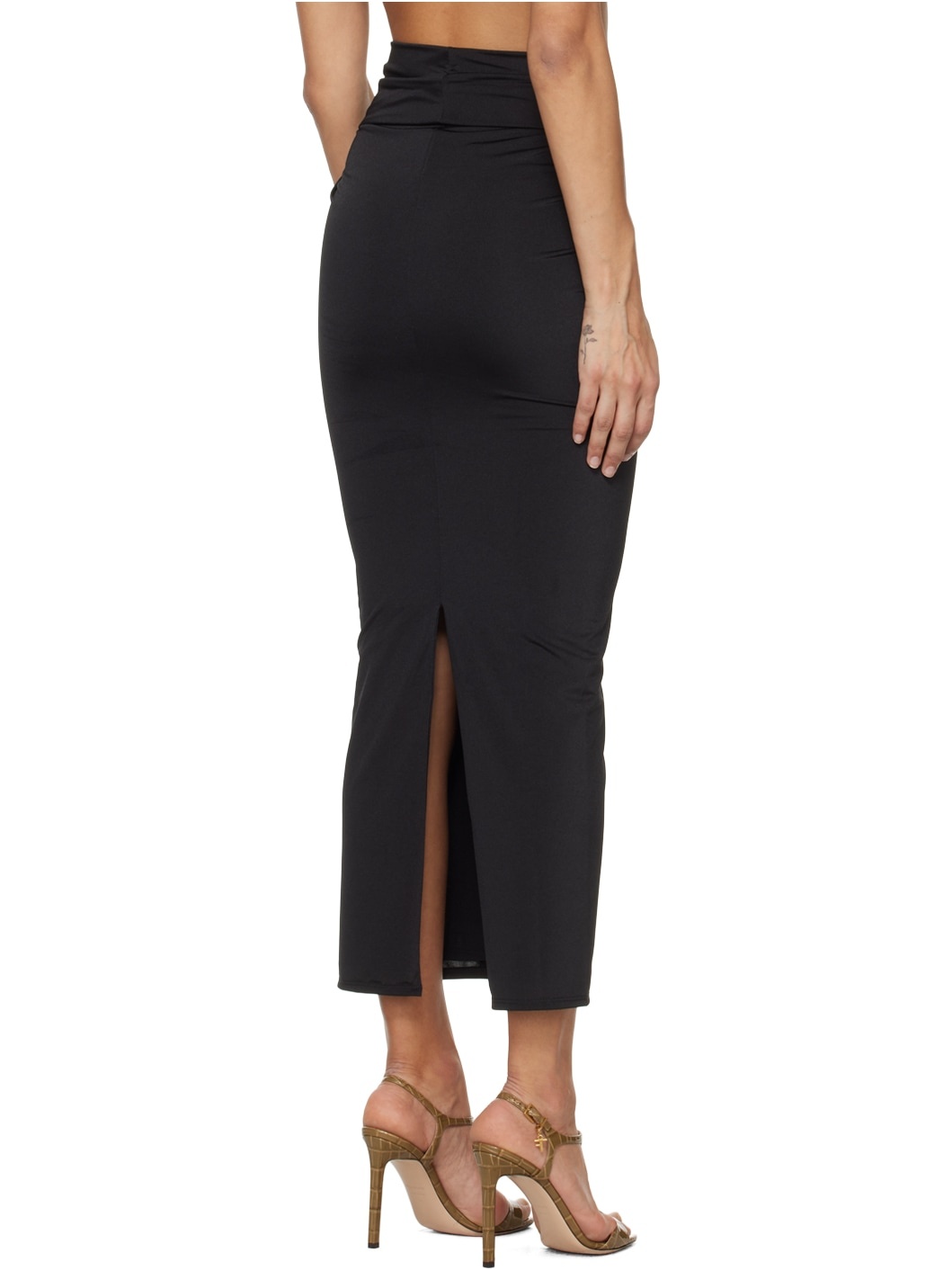 Black Berretta Maxi Skirt - 3