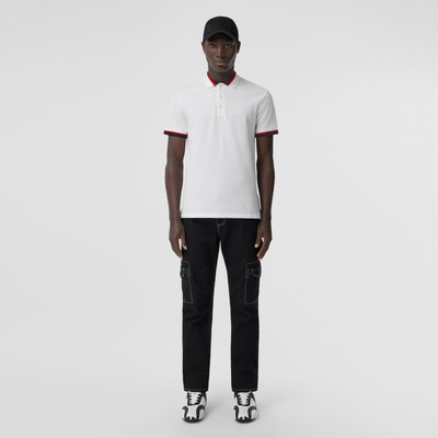 Burberry Monogram Motif Cotton Piqué Polo Shirt outlook