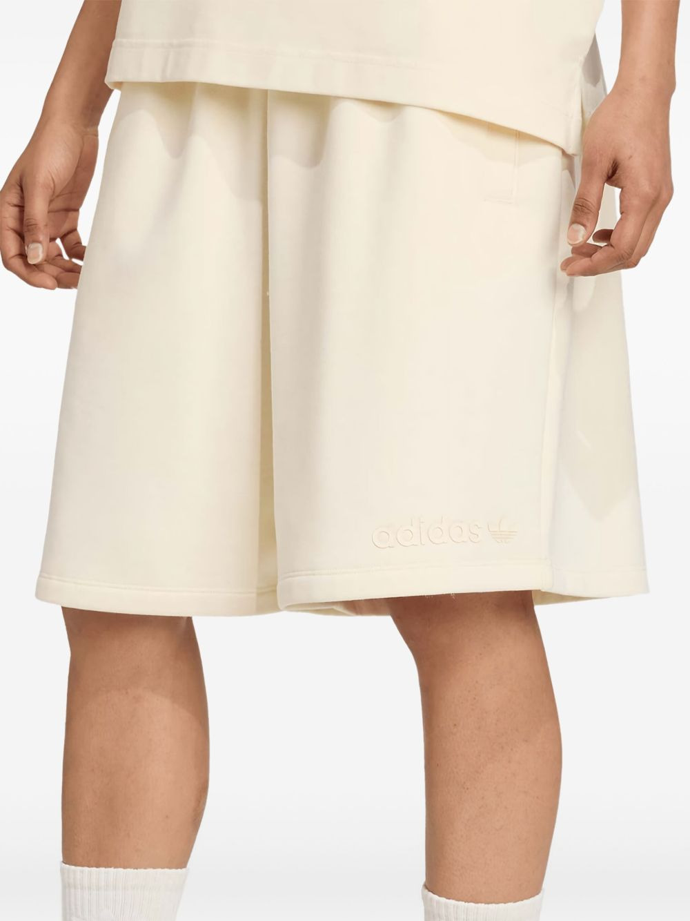 elastic-waistband logo shorts - 2
