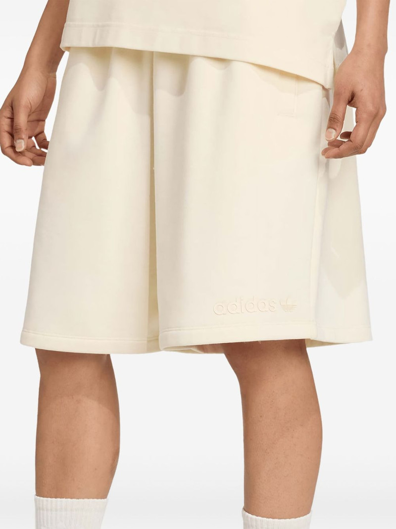 adidas elastic-waistband logo shorts outlook