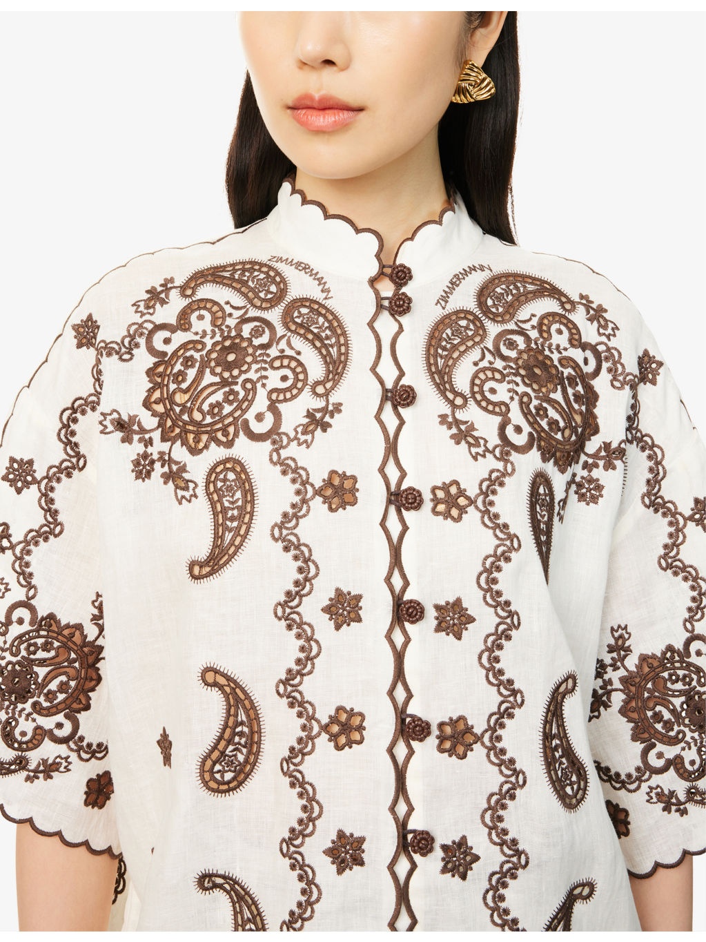 Zimm P Embroidered Shirt - 5