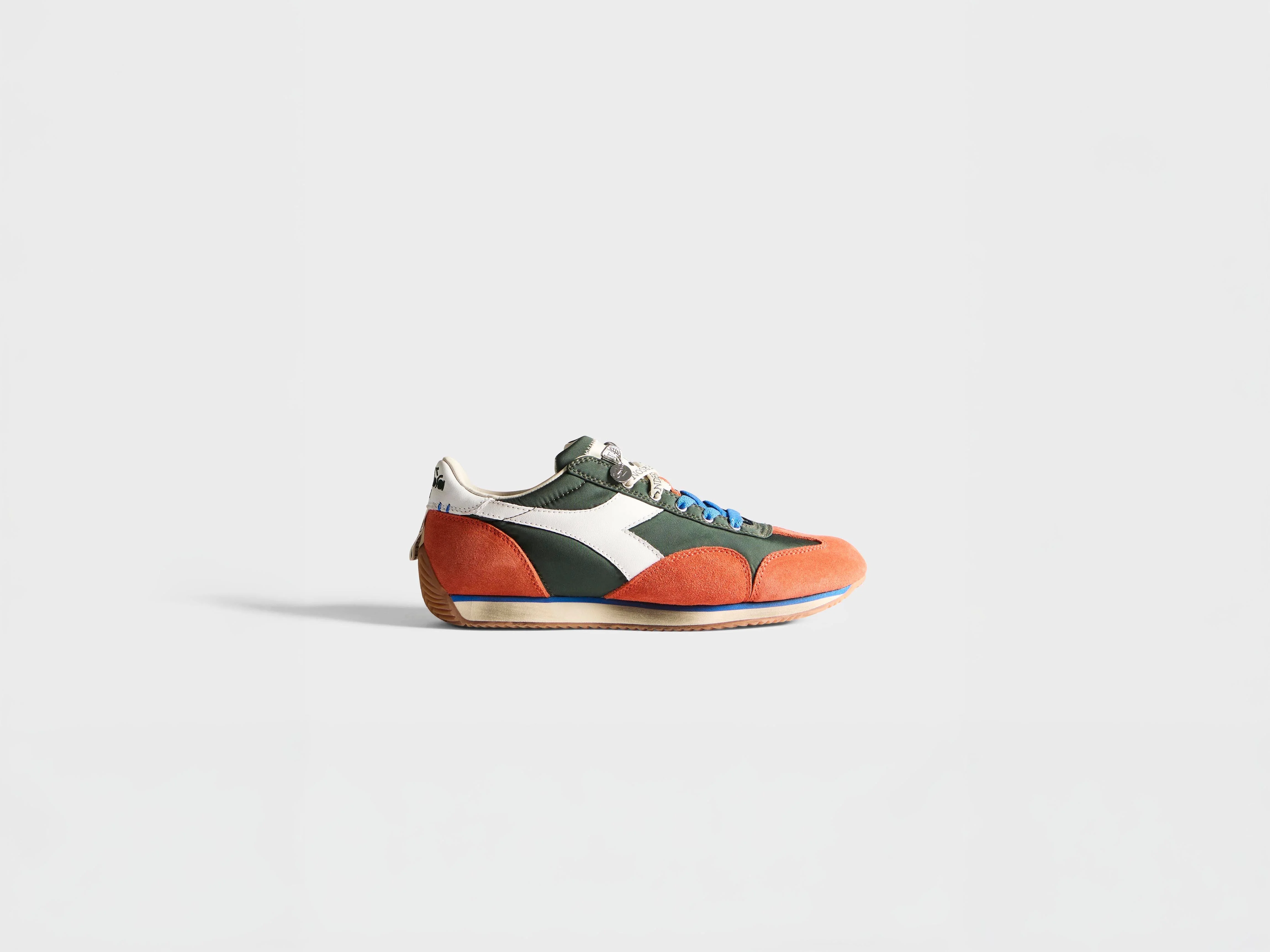 WOMENS JW ANDERSON X DIADORA EQUIPE TRAINERS IN GREEN NIGHT - 1