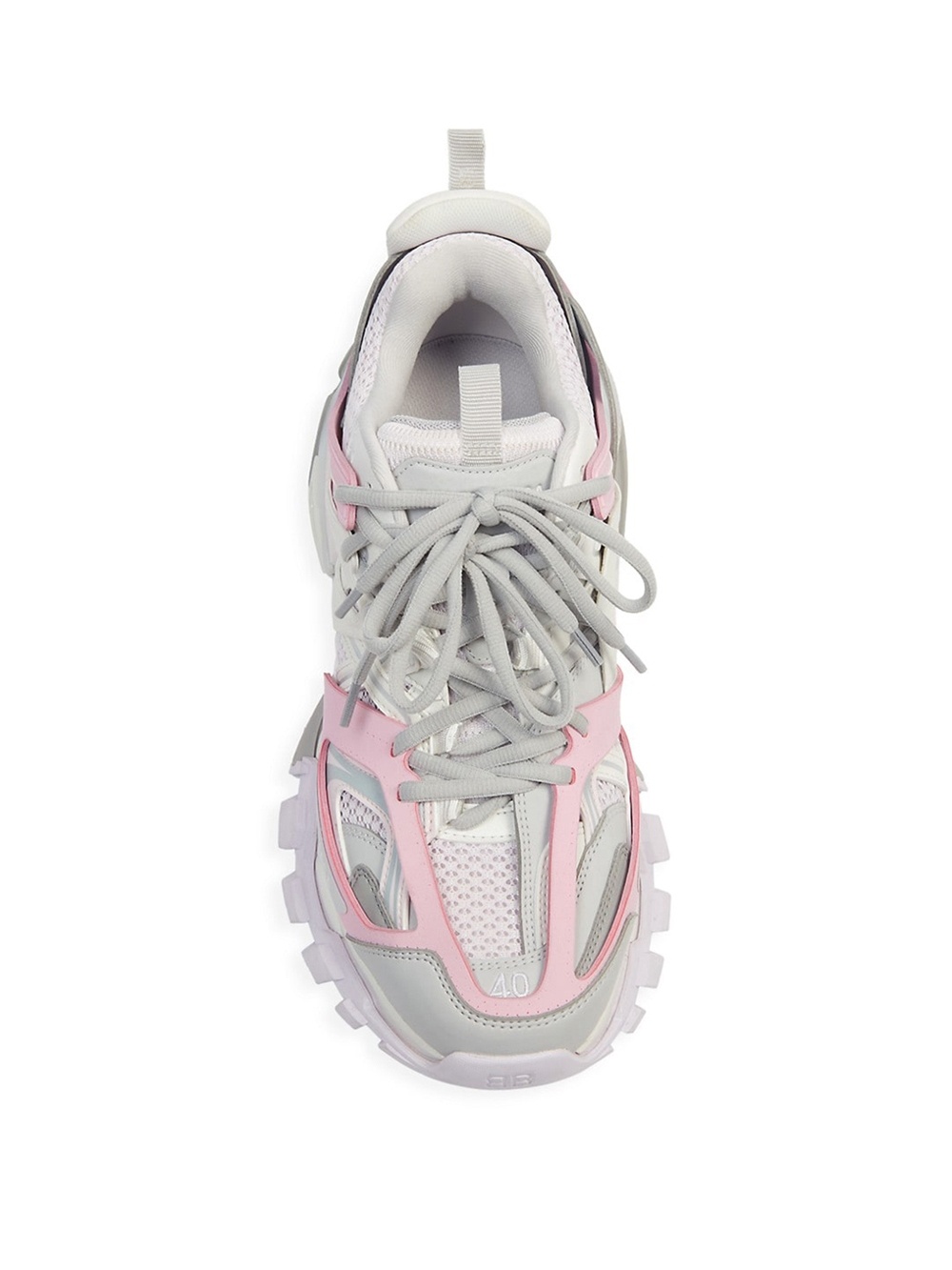 LED Track Sneaker Grey Pink and White - 4