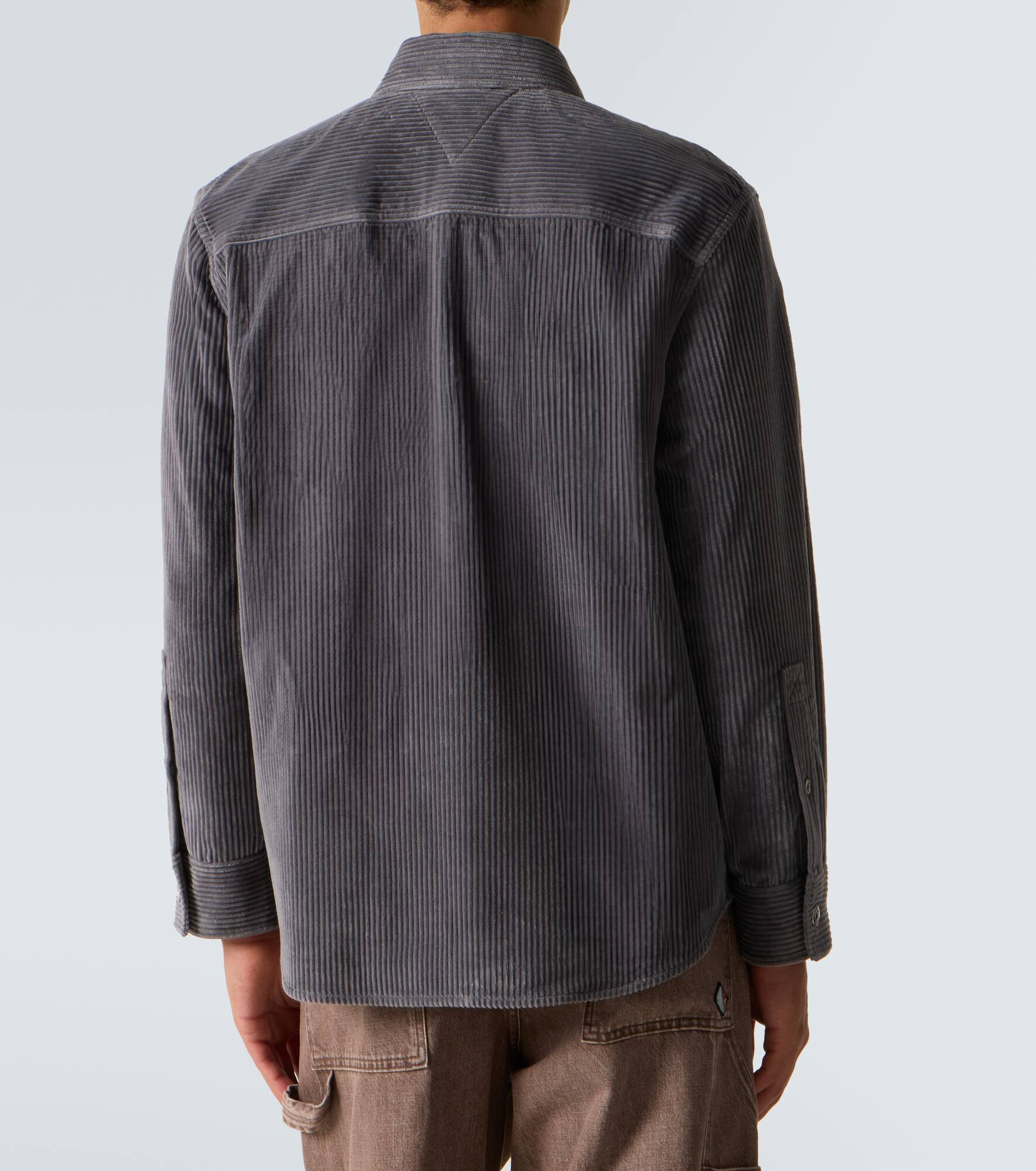 Matt cotton corduroy shirt - 4