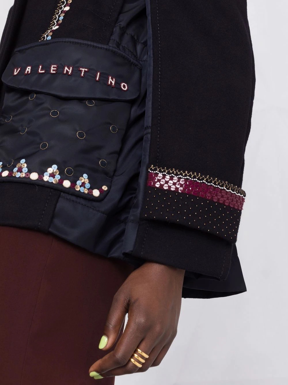 double-breasted embellished jacket - 3
