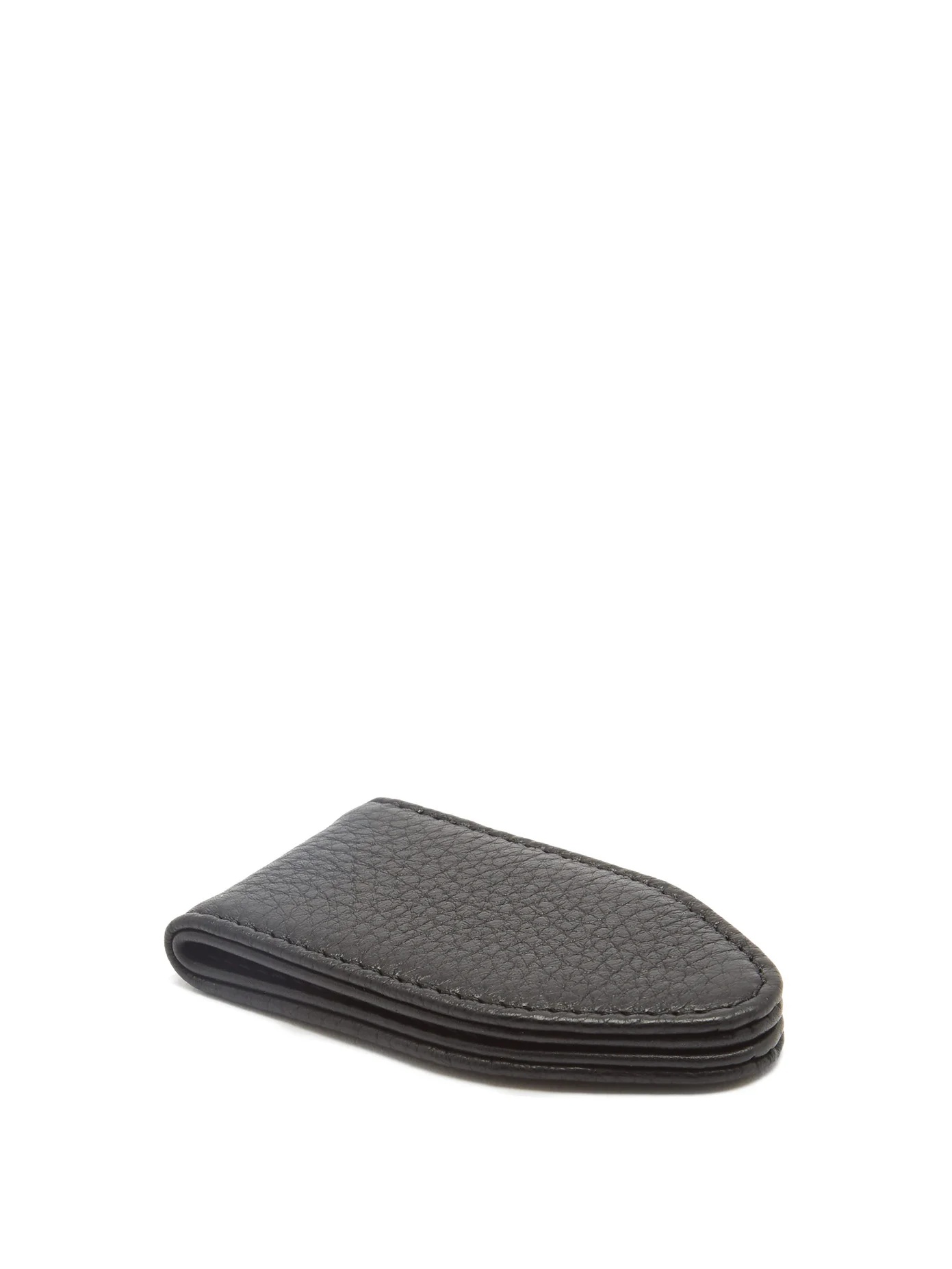 Grained-leather money clip - 1