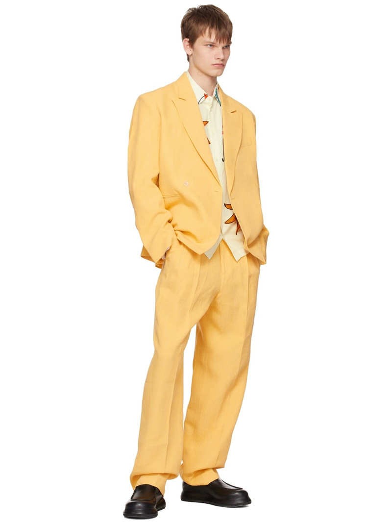 JACQUEMUS Yellow Le Raphia 'Le Pantalon Madeiro' Trousers outlook