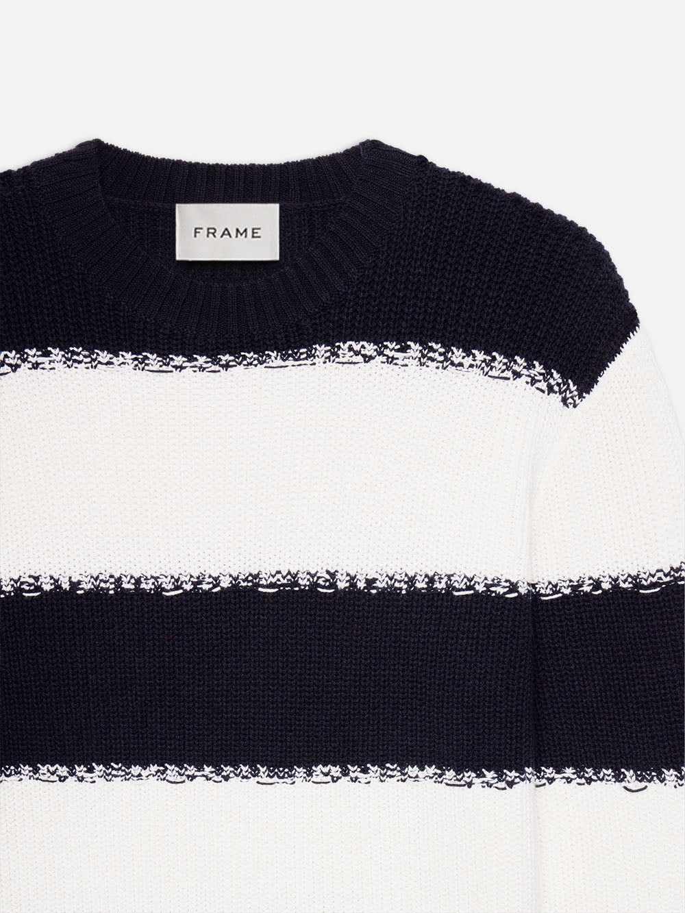 Striped Sweater in Dark Navy Stripe - 2