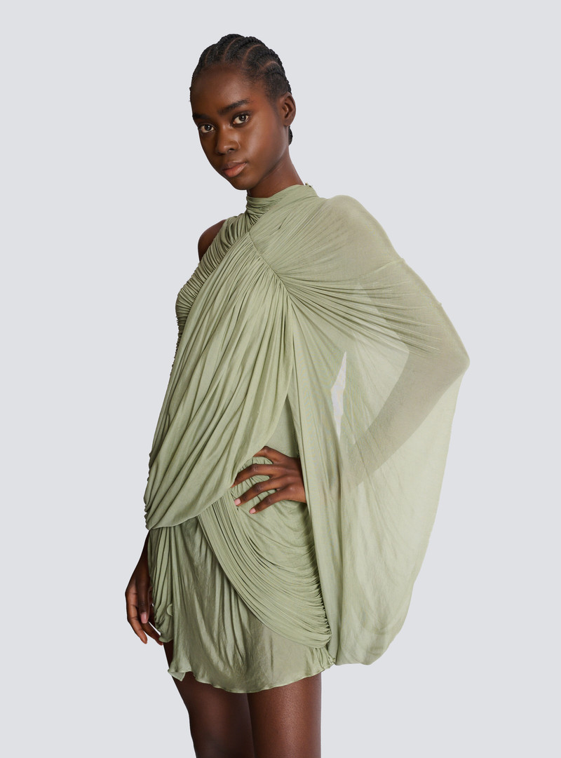 Draped flowing jersey dress 6