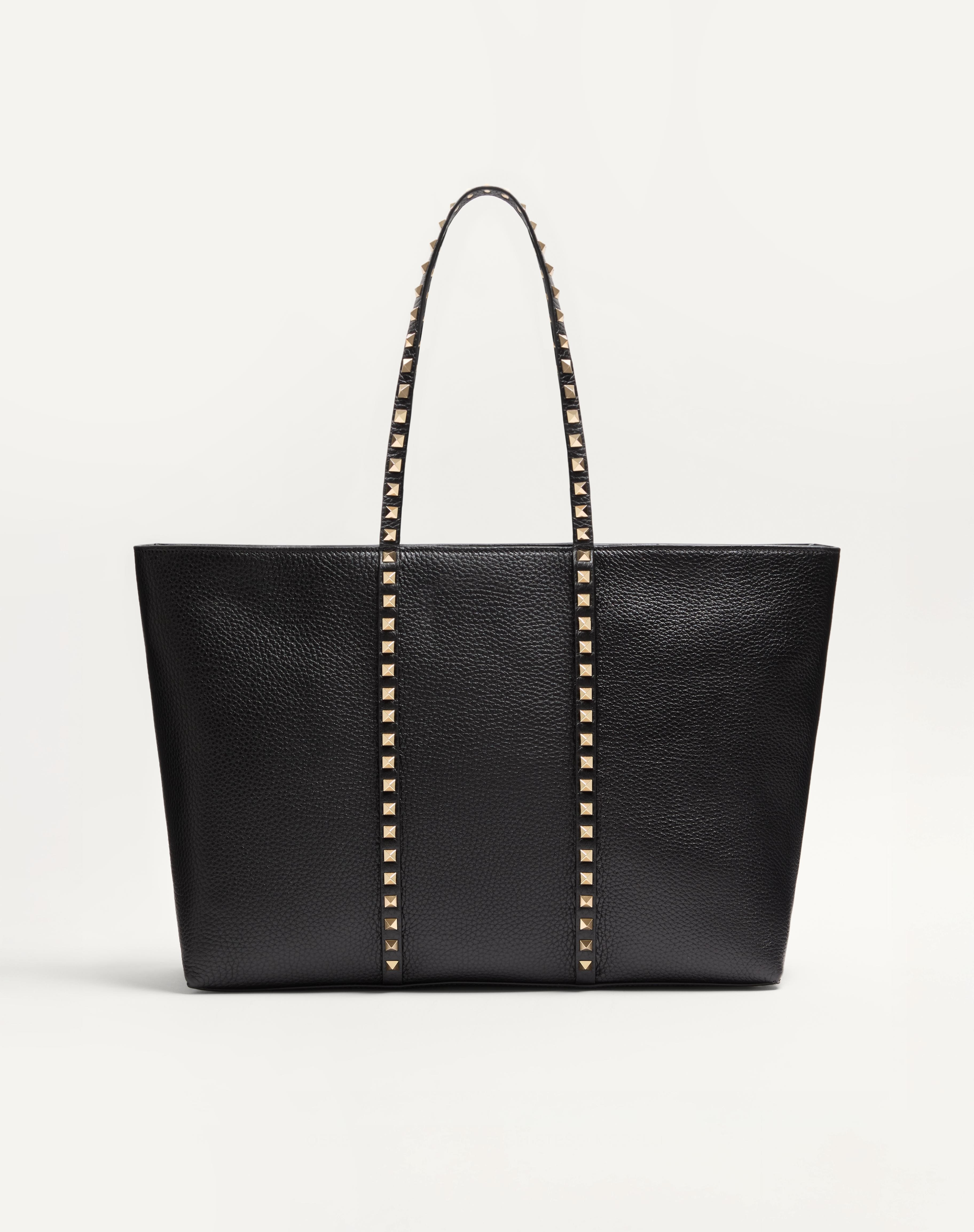 VALENTINO GARAVANI ROCKSTUD SHOPPING BAG IN GRAINY CALFSKIN - 4