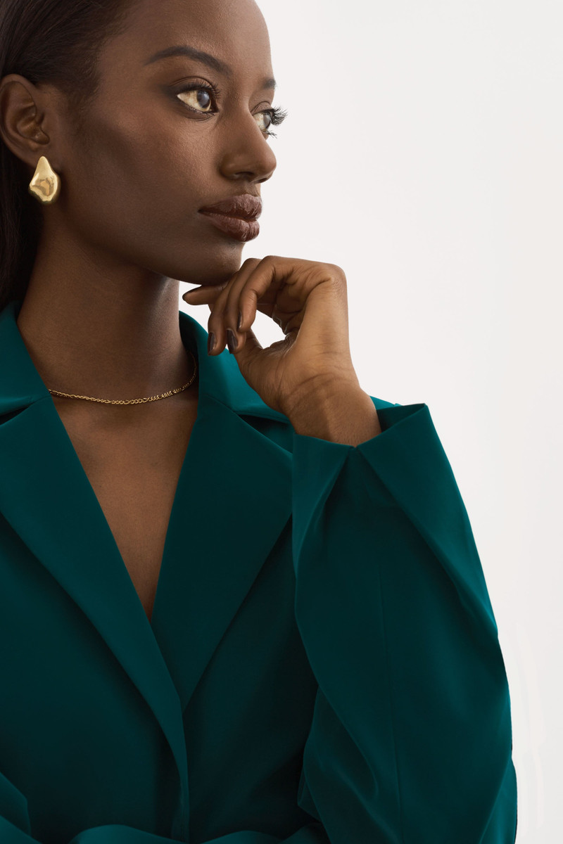 LOTTIE | Faux Leather Blazer 3