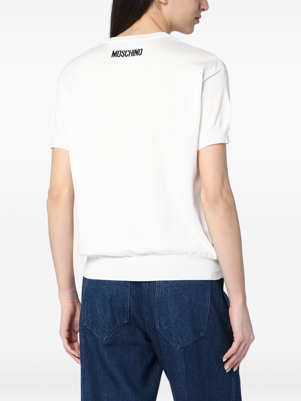 short-sleeve slogan T-shirt - 3