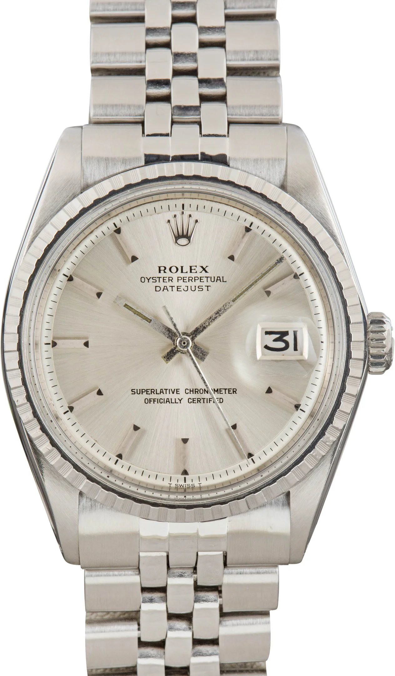 Pre-Owned Rolex Datejust Ref 1603 Silver Dial - 1