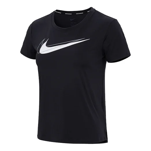 (WMNS) Nike AS W NK DF SWSH Run Top SS Black DD4899-010 - 1
