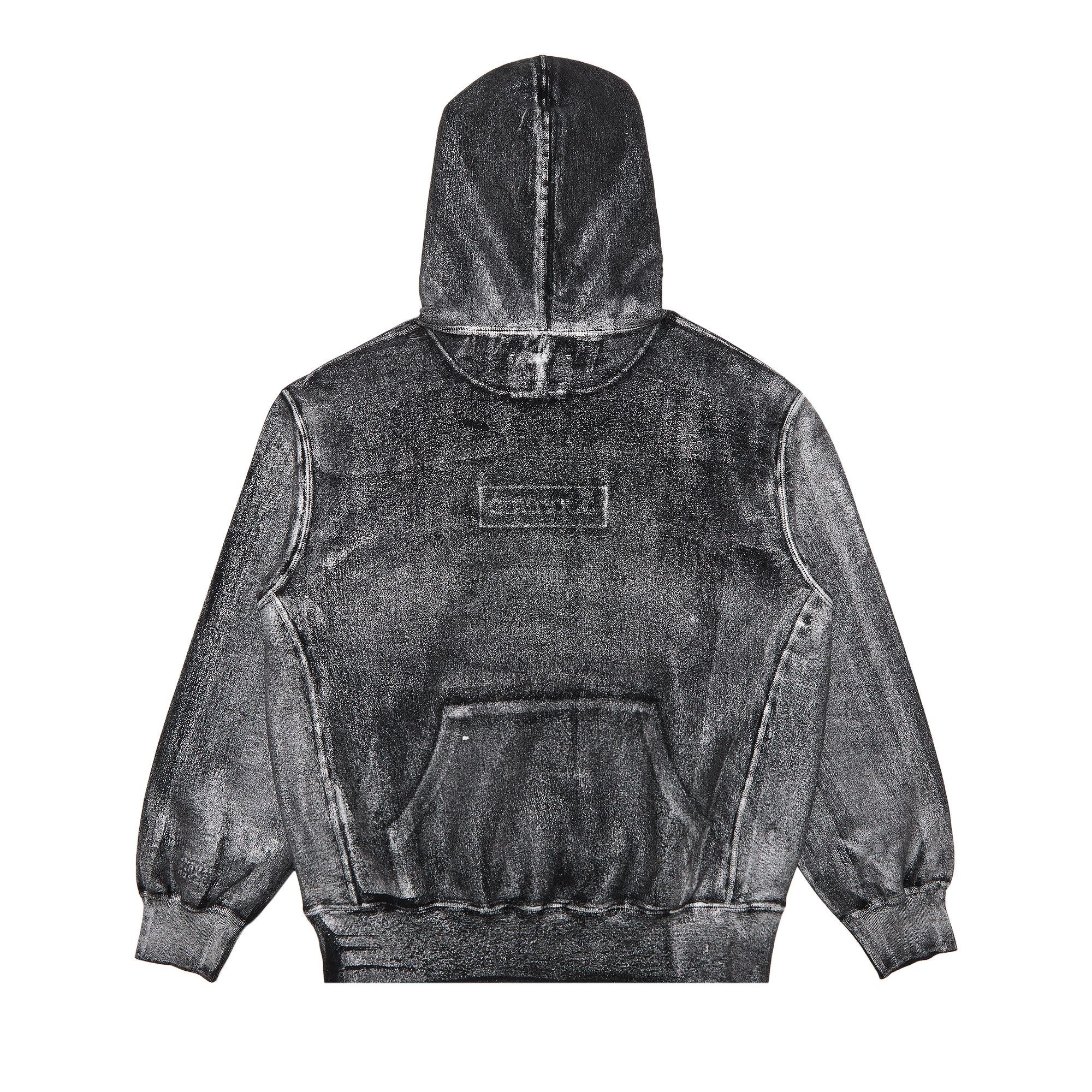 Supreme x MM6 Maison Margiela Foil Box Logo Hooded Sweatshirt 'Black' - 2
