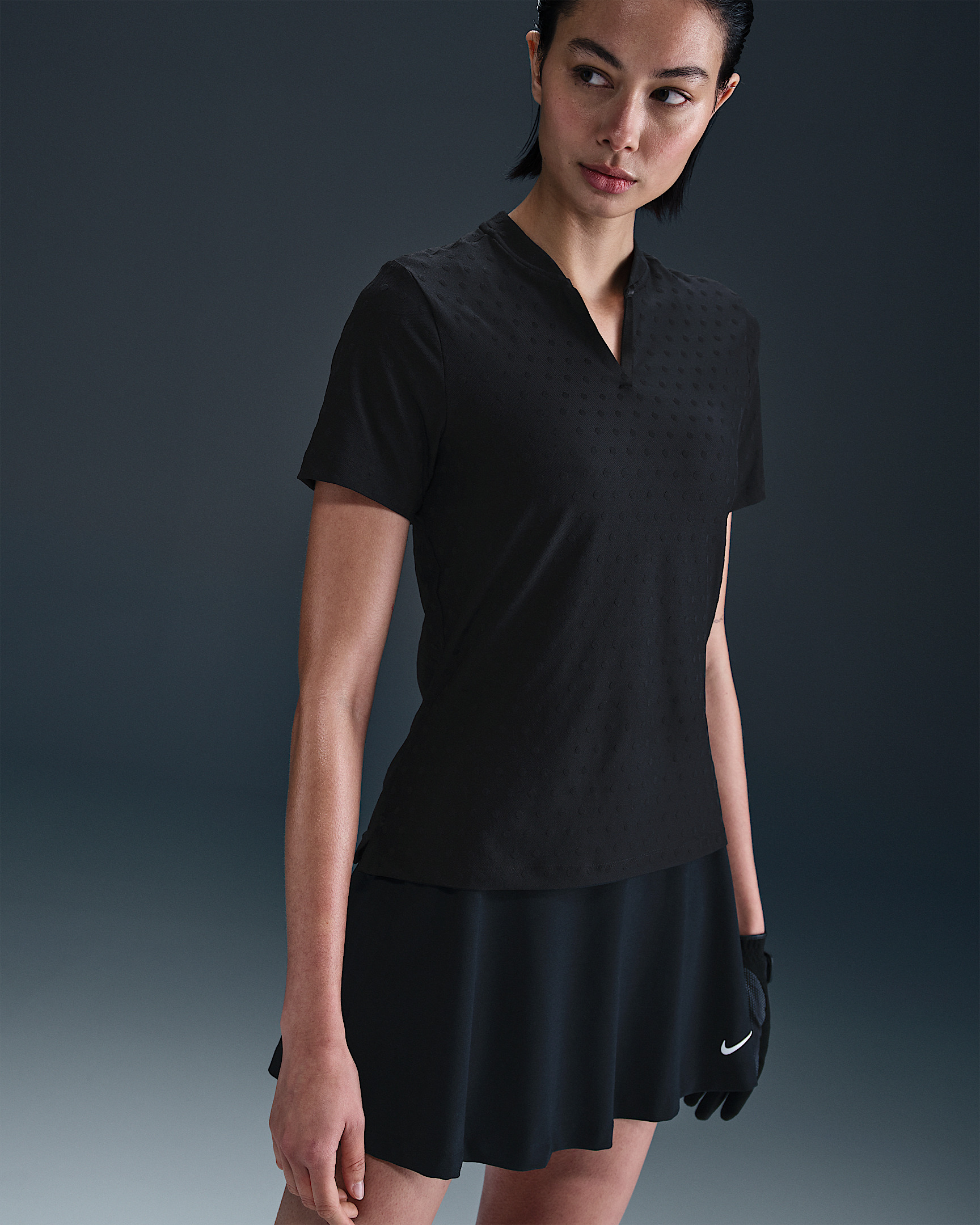 Nike Tour Women's Dri-FIT Short-Sleeve Blade Jacquard Golf Polo - 6