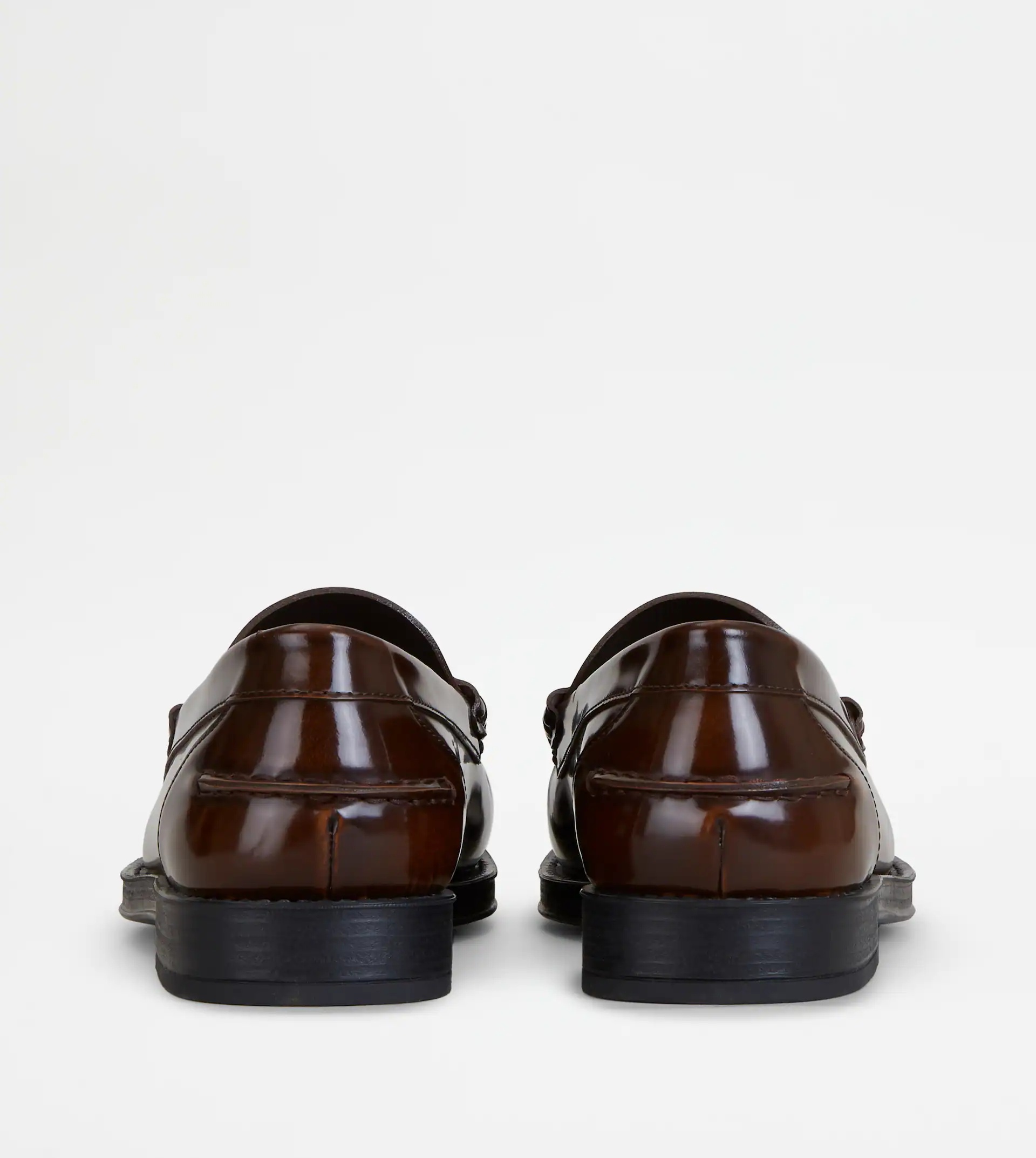 LOAFERS IN LEATHER - BROWN - 3