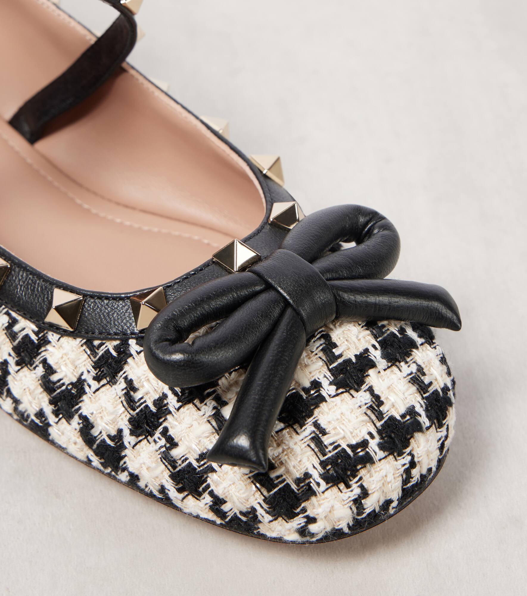 Rockstud bouclé ballet flats - 5