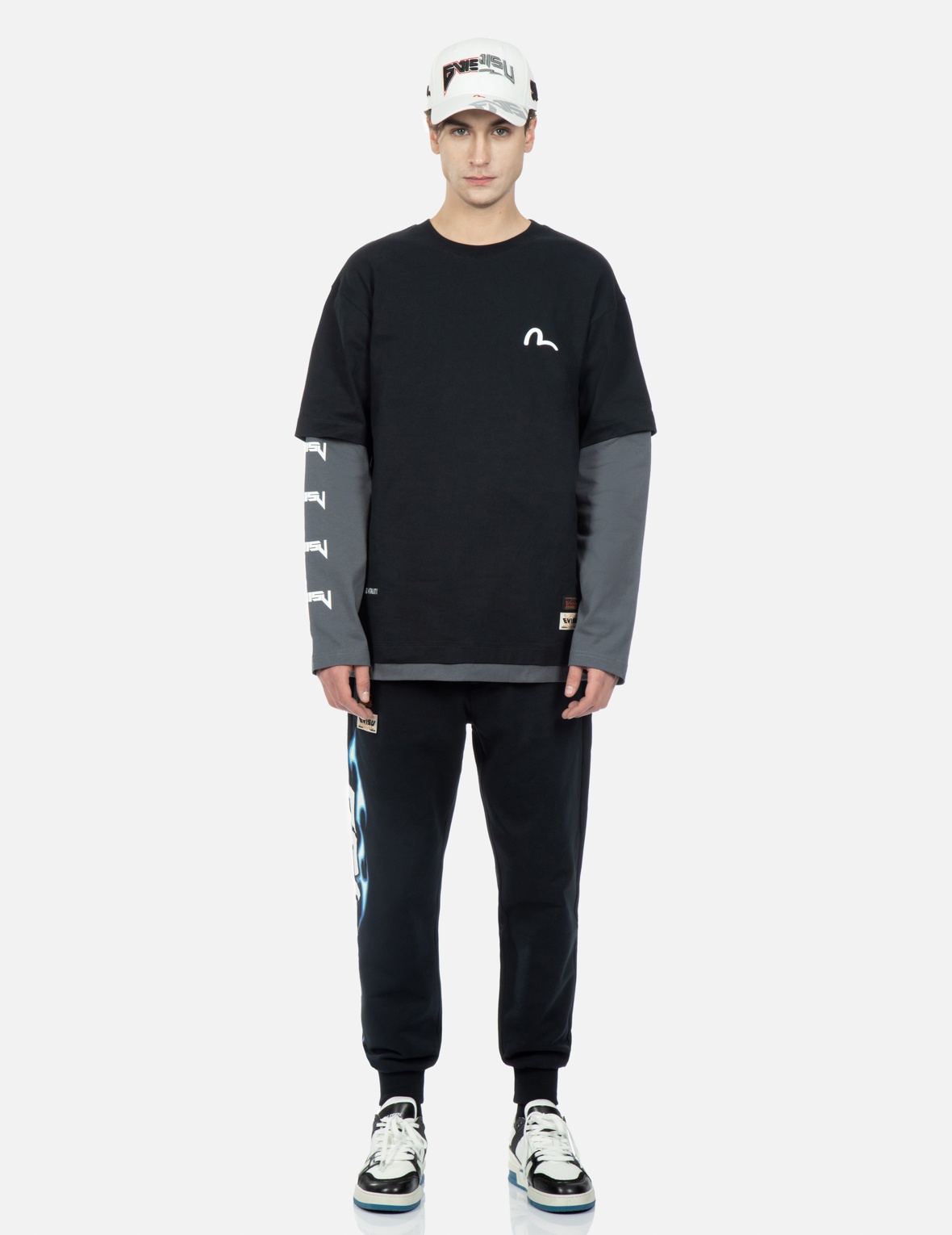 FLAME LOGO PRINT SWEATPANTS - 6