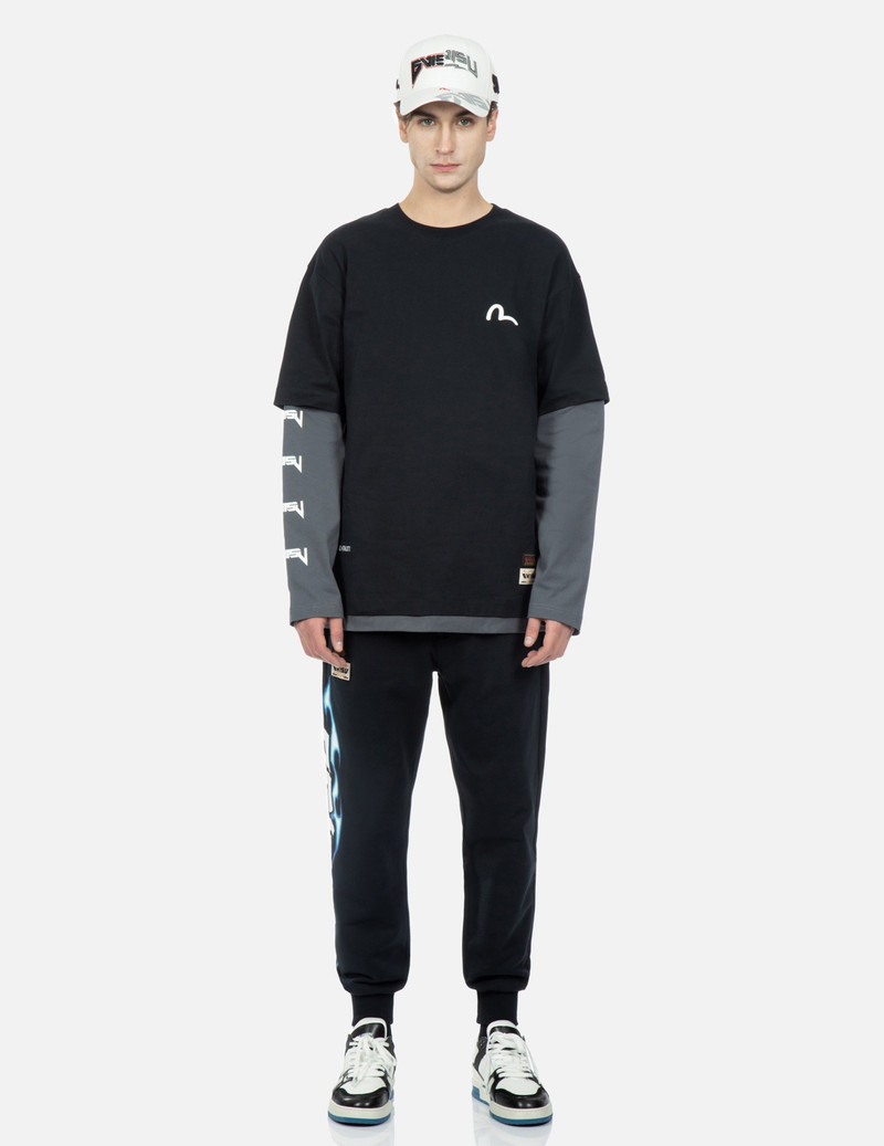FLAME LOGO PRINT SWEATPANTS 6