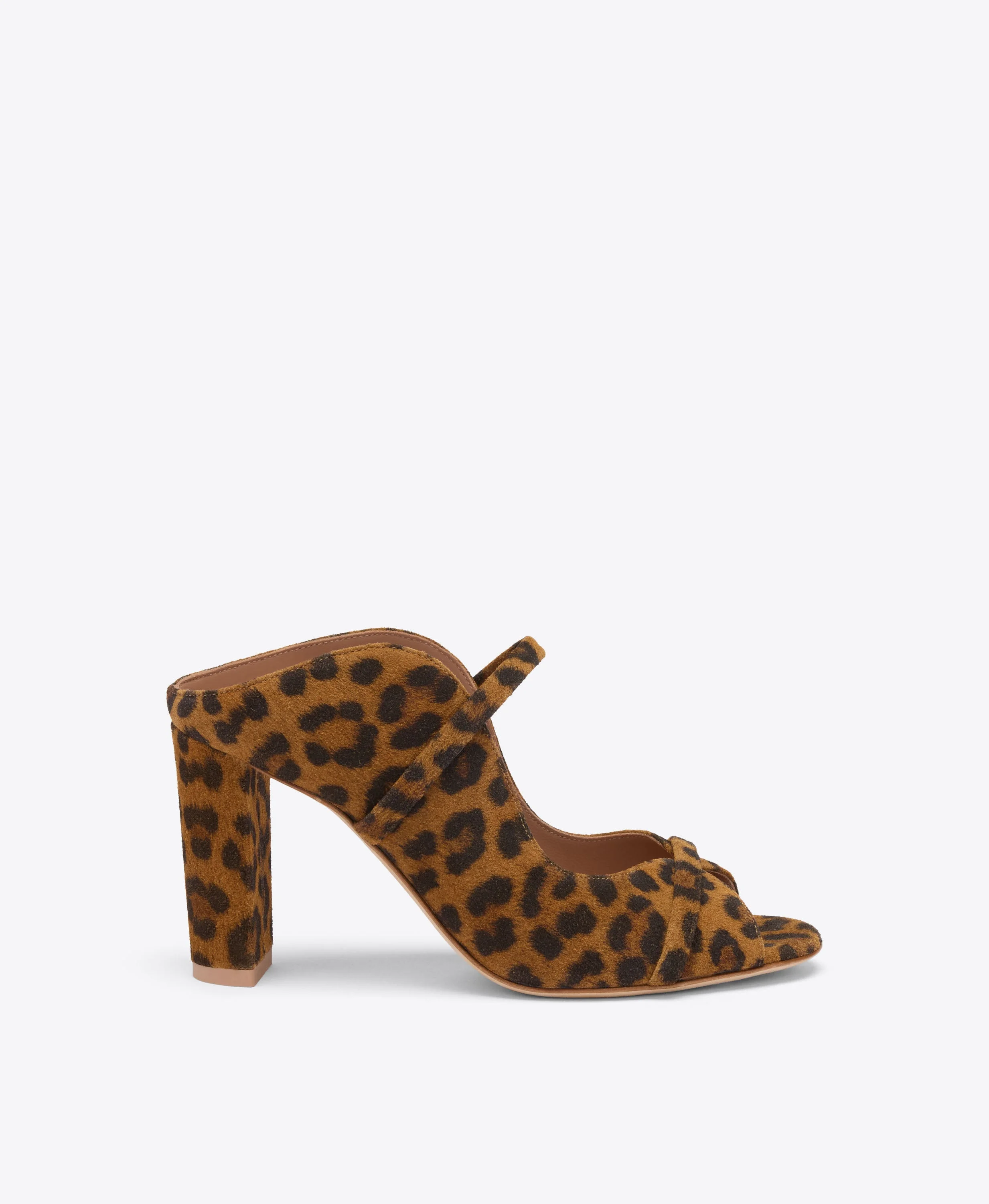 Norah 85 Leopard Suede Heeled Sandals - 1
